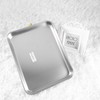 Medical Tray, Flat Piercing Rectangular, Multifunctional Stainless Steel Instrument Plate