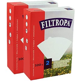 Filtropa White Coffee 2-100 Count, No. 2 Filter