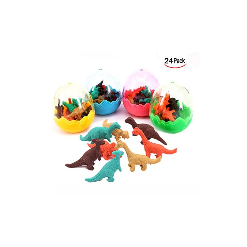 Xrten Dinosaur Eraser Set, Children's Mini Animals Eraser for Birthday