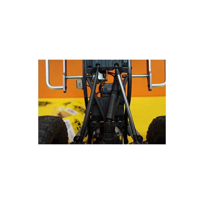 Yeah Racing Threaded Aluminum Link Pipe 6X75mm (2pcs) Gunmetal