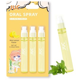 3 Count Mint Breath Spray Mouth Spray Breath Freshener Oral Care for All Ages 0.33OZ (10ML) - Specification: Mint Lemon Flavor