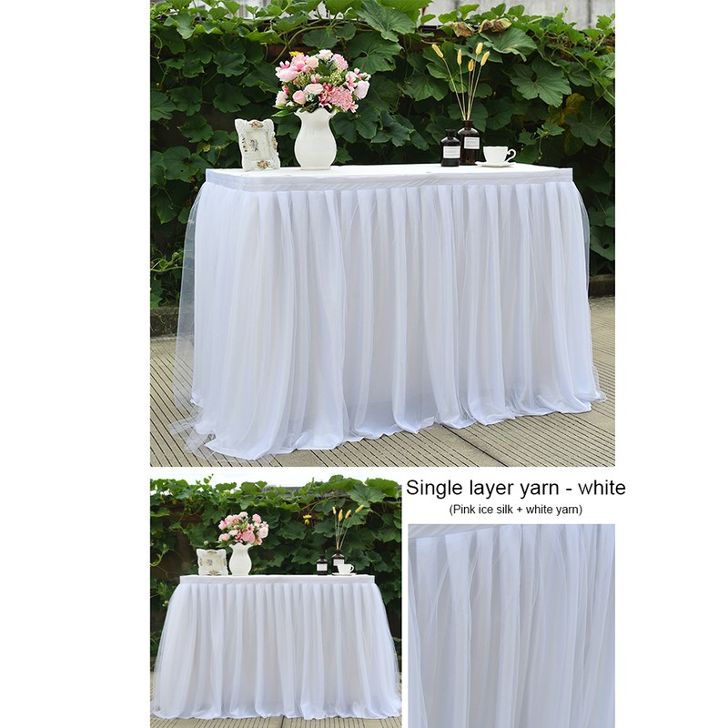 Table Skirt Tulle Table Skirt Table Tulle Tableware Table Cloth