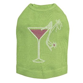 Drink & Shoe - Dog Tank, XS Lime Green