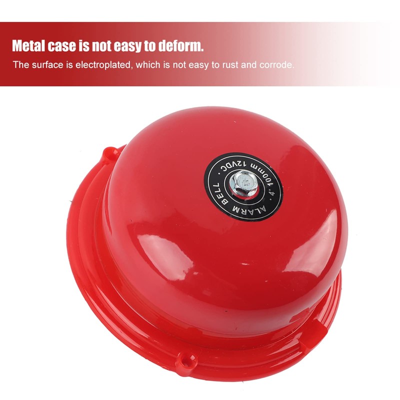 4 Inch Metal Fire Control Internal Strike Type Electric Bell,