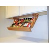Makimoo Kitchen Storage Under Cabinet Spice Rack, Handmade Hardwood, Holds