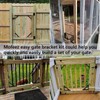 Mofeez Fence Gate Kit Iron Gate Hardware with Gate Latch