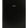 BookFactory Drum Log Book/Journal/Logbook - 120 Page, 8.5''x11'', Black Hardbound