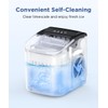 COWSAR Ice Maker Countertop, Portable Ice Machine with Self-Cleaning, 26.5lbs/24Hrs,
