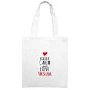 Jute Bag with Name Ursula - Keep Calm Motif -