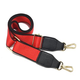 LEMEDE Purse Strap Wide Replacement Crossbody Bag Straps, 1.5" Canvas Handbag Shoulder Strap, Adjustable Tote Belt（Gold Hardware