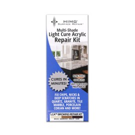 Brown Tones Upgraded, Quartz Countertop Repair Kit, Granite Repair Kit, Chip Repair for Quartz, Granite, Marble, Corian, Porcelain, Acrylic, Edge Chips and More - HIMG Surface Repair