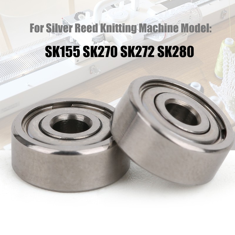 2pcs Knitting Machine Metal Machine Head Pulley Roller for Silver