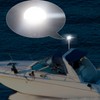 16 Inches Stern Light,Bimini Top Light,Navigation Lights,White Anchor Lights,Folding Base,USCG