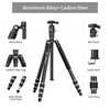 Jishane 62" Carbon Fiber Camera Tripod, Professional Camera Stand Monopod