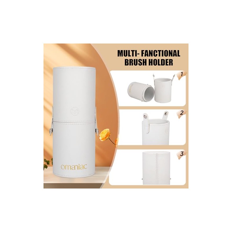 OMANIAC set de brochas para maquillaje Profesional (12 Piezas), Mangos