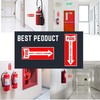 Fire Extinguisher Stickers, 4.25" x 11", 10 Pack, Durable, Self-Adhesive
