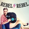 REBEL REBEL Banner, decoración de pared de feliz cumpleaños, música