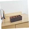 DOITOOL Multi-Function Wooden Desktop Storage Box Sections Makeup Organizer Vanity
