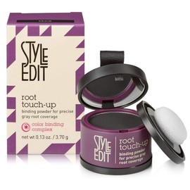 Style Edit Root Cover Up Hair Color Concealer Powder - Brown Hair - Salon Worthy Results made in the USA Hair Dye Haircare Silicone:_Dark Brown