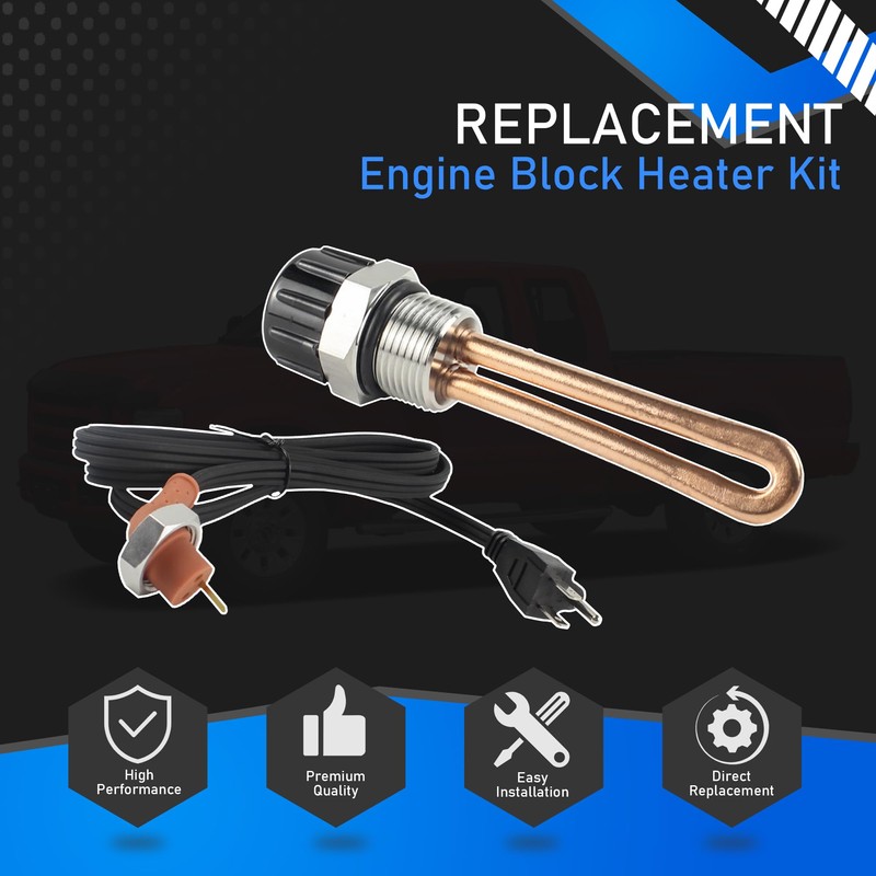 YzusGomumu 3C3Z6A051AA Engine Block Heater Kit Compatible with 2003-2010 Ford