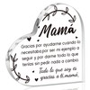 Yopyame Spanish Mom Acrylic Gifts - Regalos para Mamá Heart