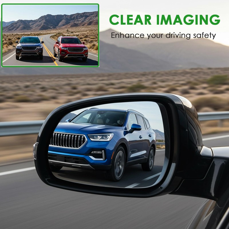 Driver Side Replacement Mirror Glass - Compatible with Toyota Vehicles