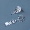 Pack of 5 Transparent Round Acrylic Plastic Cam Lock Latch