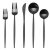 Matte Silverware Set,SHARECOOK 5-Piece 18/10 Stainless Steel Flatware Set,Kitchen Utensil