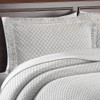 LaMont Home Woven Jacquard Standard Sham, Grey/White