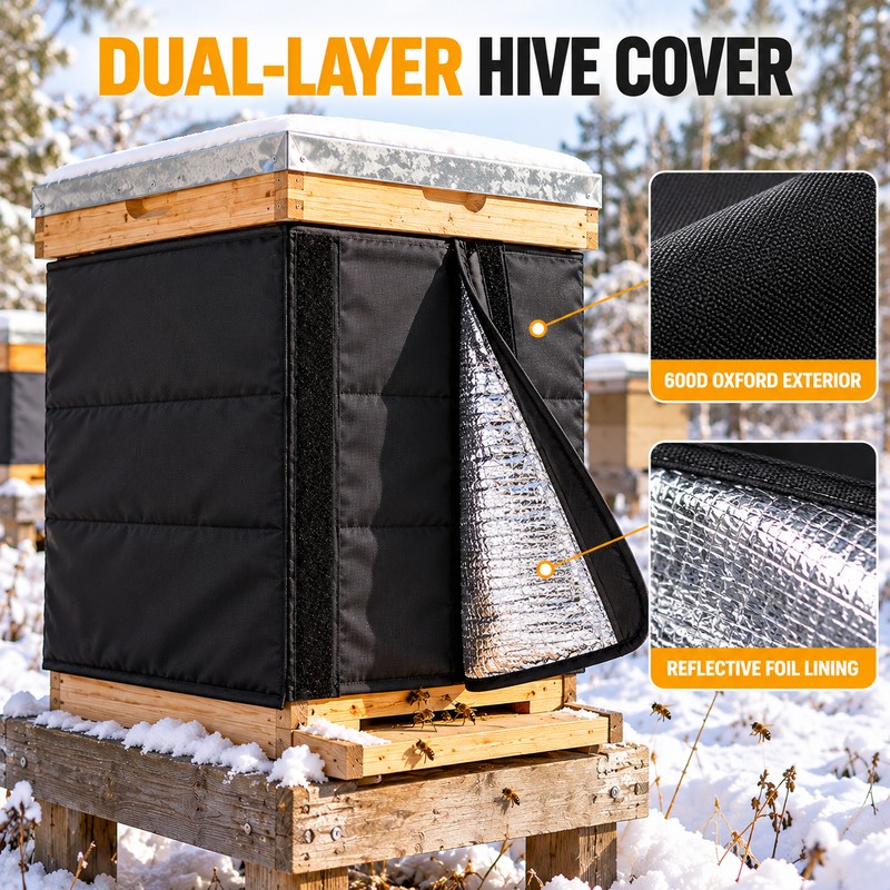 Beehive Insulation Wrap for Winter Protection – 75.2" × 23.5"