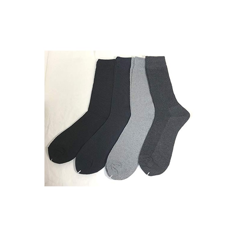Socks Marche Men's Mesh Knitting Business Socks, Set of 4,