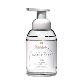 Foaming Baby Castile Soap | 3-In-1 Uses: Hair, Body, Hand | Nourishing Coconut Oil Formula | Formulated For Newborns, Sensitive & Delicate Skin | Hydrating Foam | 11.5 oz | Unscented