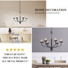 smtyle Tea LED Light Black Chandelier Tealight Candle Holders for