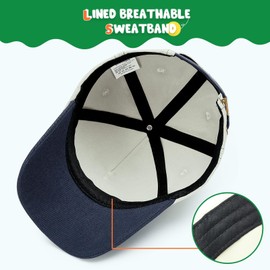 WAWSAM Boys' Baseball Cap Adjustable Kids Snapback Trucker Cap, gray