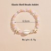Faruodis Starfish Shell Anklet Bracelet Boho Turquoise Heart Beads Summer