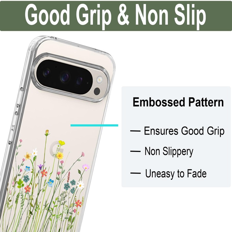 Unov Case Compatible with Pixel 9 Pixel 9 Pro Case