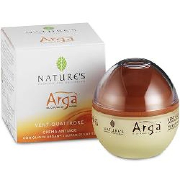 Nature's Argà 24 Hours Anti-Ageing Cream with Argan Oil and Hyaluron, 50 ml