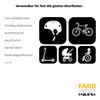 Farbviereck© Shark Reflex Bicycle Sticker Bicycle Reflectors 25 Stickers Sea