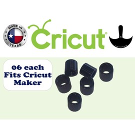 Unbranded Cricut Maker Replacement Hard Plastic Roller Wheels - 3 Sets (6 Pieces)