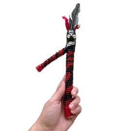 Garabato De Elegua 12" | Garabato De Guayaba De Elegua 12"| Elegua Resguardo Con Cuentas Caracoles Y Plumas