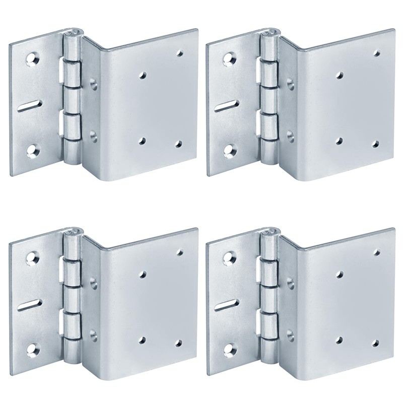 GBGS 4 Pcs 4" Offset Door Hinges,4 mm Thick Heavy