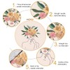 4pcs Embroidery Kit for Beginners, Women and Flower Pattern Embroidery