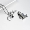 Dletay Fish Cremation Jewelry for Ashes Memorial Ashes Keepsake Necklace