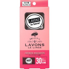 Labons de Voun [Car Air Freshener] Clip Type Deodorizer, French Macaron [Fruity Floral] 3.9 oz (110 g)