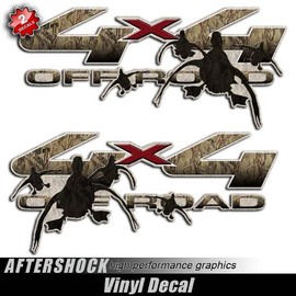 Shadow Grass Camouflage 4x4 Duck Hunting Truck Decal Set