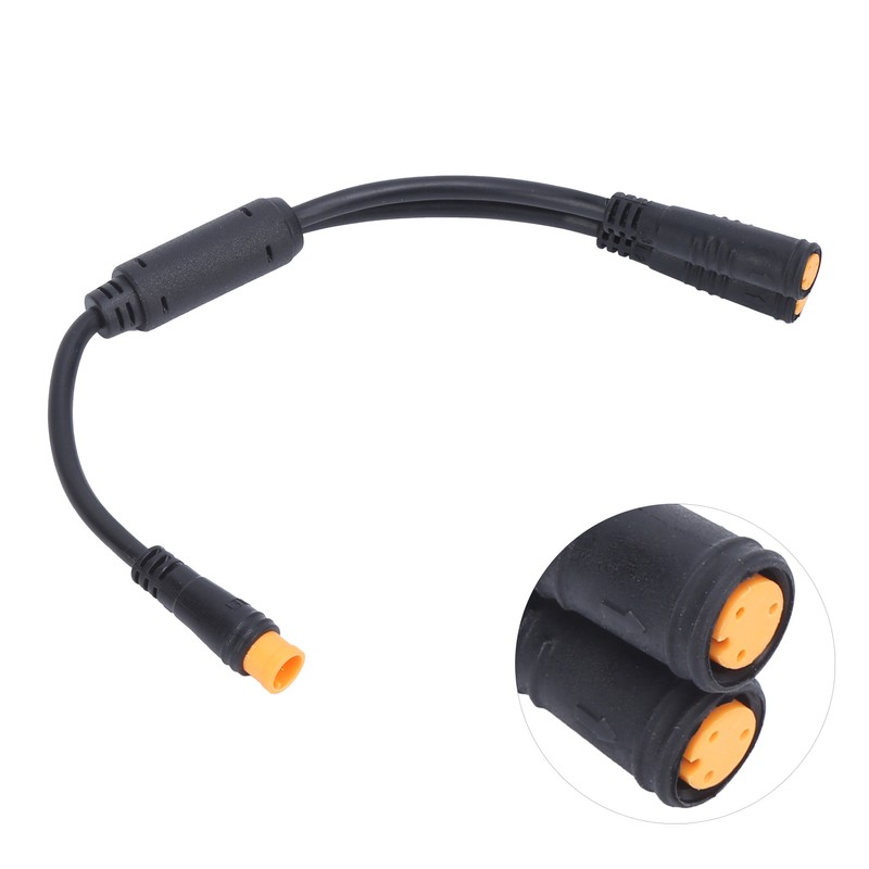 Waterproof Y Splitter 1T2 Cable with 3 Pin Connector for