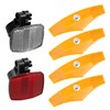 X AUTOHAUX 6pcs Bicycle Front Rear Reflector Kit Mountain Bike