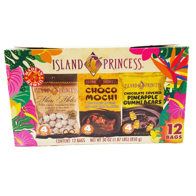 Island Princess Chocolate Candy Assortment – 12 Pack Variety (2.5