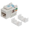 Jack Keystone Cat6 RJ45 UTP Blanco De Impacto 8P8C Para