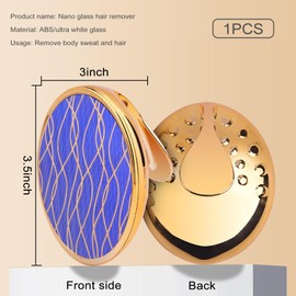 MFCGHXR Nano Hair Remover, Women's Epilator for Hair Removal, Crystal Hair Remover for Men and Women, Hair Removal Device, Suitable for Hair Removal on Arms, Legs and Other Parts (Gold)